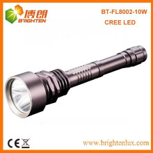 Factory Outlet 3.7v Hunting Metal Heavy Duty 10w cree xml2 t6 led Rechargeable Super bright Flashlight with 2*18650 Battery